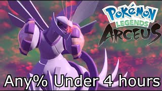 Pokémon Legends Arceus Any Speedrun in 3h 58m 32s [upl. by Etezzil]