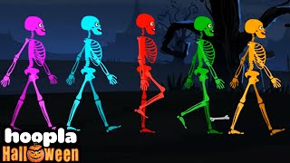 Five Skeletons Went Out One Night  Spooky Song  Hoopla Halloween [upl. by Allenrad579]