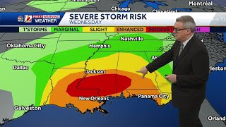 WATCH Severe risk in the Triad Thursday [upl. by Itsrik]