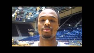 MBB PostGame Interview with Junior Guard Brian Holmes 1142013 [upl. by Akemit972]