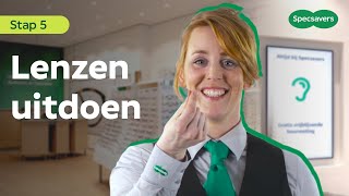 Stap 5 lenzen uitdoen hoe doe je dat  Tutorial 5  Specsavers NL [upl. by Anhpad]