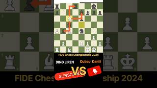 Chess game 2024  Ding vs Dubov  chessgame chesstactics chesscom magnuscarlsen [upl. by Ammadis]