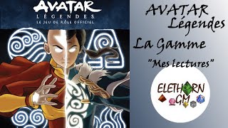 Avatar Légendes  le Jeu de Rôle Focus Gamme Mes lectures amp JDR [upl. by Nehcterg]