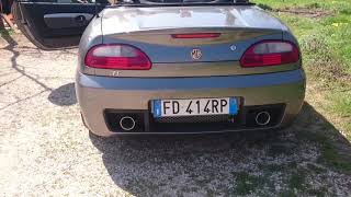 Mg tf 160 custom stainless steel exhaust [upl. by Kung974]