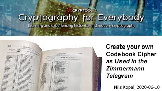 Create your own Codebook Cipher as Used in The Zimmermann Telegram [upl. by Adirem]