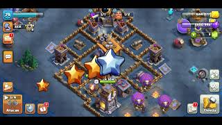 Jugando partidas del Clash of Clans  Aldea nocturna [upl. by Drofnats]