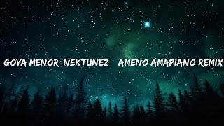 Goya Menor Nektunez – Ameno Amapiano Remix you want to bamba you want to chill with the big boy [upl. by Desireah]