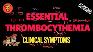 ESSENTIAL THROMBOCYTHEMIA Pathogenesis Mechanism of clinical symptoms Splenomegaly Thrombosis [upl. by Paderna594]