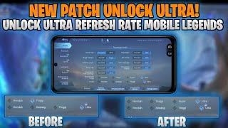 WOW Cara Unlock Grafik Ultra 120FPS Mobile Legends Tanpa Root Langsung Smooth 100 [upl. by Eibrab]