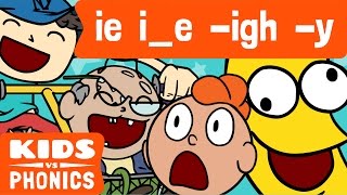 IE IE IGH Y  Similar Sounds  Sounds Alike  How to Read  Made by Kids vs Phonics [upl. by Mart775]