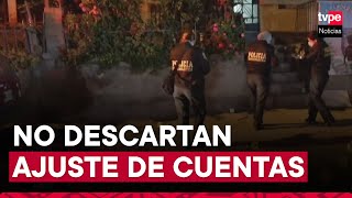 San Juan de Miraflores dos personas fueron asesinadas de varios disparos [upl. by Betthezel874]