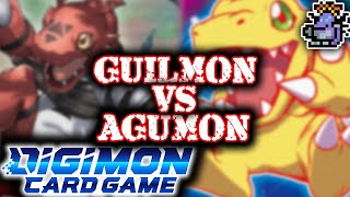 GUILMON VS AGUMON  Digimon Card Game Battle Feat NichiNoUchuu [upl. by Moffitt]