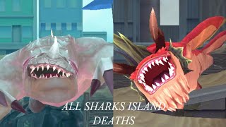 Hungry Shark Evolution  All Sharks Islands Deaths [upl. by Brandy]