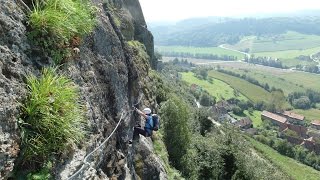 Klettersteig Ausgerutscht und ins Seil gefallen [upl. by Ynneg]