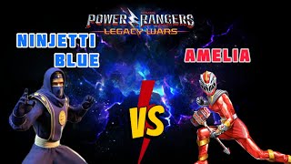 Power Rangers Legacy Wars Ninjetti Blue vs Amelia [upl. by Sinne]