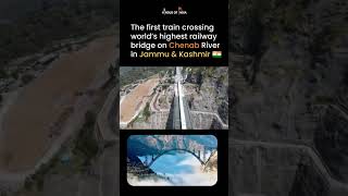 Chenab Bridge youtubeshorts trending jammukashmir travel nature india proud [upl. by Latsyrhc810]