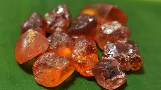 Natural Lotus Garnet Spessartite Garnet and Hessonite Garnet Mix Lot [upl. by Dam]