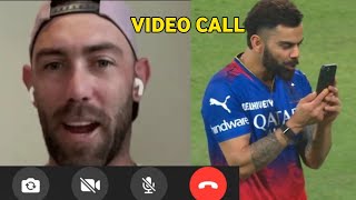 Glenn Maxwell amp Virat Kohli On Video Call  RCB IPL 2025 [upl. by Grearson]