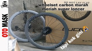 WHEELSET CARBON MURAH MERIAH  LUCE 451 CARBON LONCER SIH TAPIIIIIIII [upl. by Kariv]