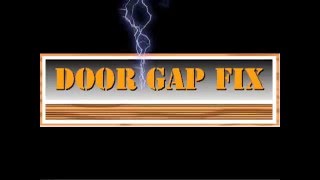 Door Gap Fix DIY Low Cost Easy Install no screws no foam no dragging amp Recycled [upl. by Ailes644]