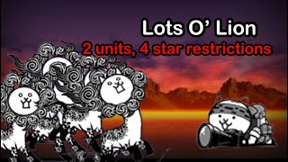 Battle Cats  Cow Maniac 2 units 4 star restrictions [upl. by Rebmaed]