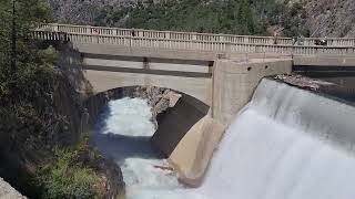 Yosemite National Park Hetch Hetchy Reservoir OShaughnessy Dam spillway June 9 2022 [upl. by Chrotoem]