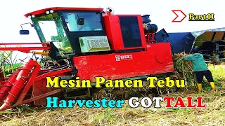 Proses Panen Tebu Menggunakan Mesin Pemanen Tebu Canggih di Lahan Basah [upl. by Iramohs]