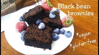 Black Bean Brownies  Vegan  Gluten Free  Gunta Bliss [upl. by Ayor]