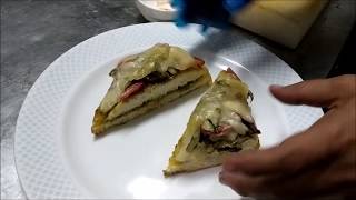 How To Make Open Face Focaccia sandwich [upl. by Kimura]