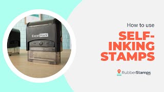 How To Use Self Inking Stamps [upl. by Ttnerb]