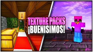 ✅TOP 5 MEJORES TEXTURE PACKS para MINECRAFT PE 119  UTILES REALISTAS Y SIN LAG👉PVP Y SURVIVAL [upl. by Hylton699]