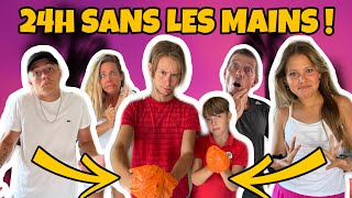 24h SANS LES MAINS  c’est grave la galère  😱🤣 [upl. by Adnilem]