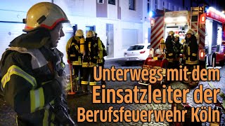 Berufsfeuerwehr Köln  Unterwegs mit dem Einsatzleiter BVA Christian Heinisch [upl. by Intruoc]