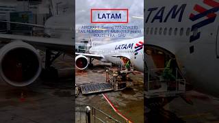 Boeing 777 Cargo Capacity is MASSIVE  LATAM loading cargo at airportfra [upl. by Menendez]