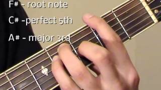 F Guitar Chord F major chord guitar lesson [upl. by Blackburn657]