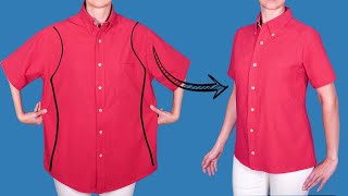 How to downsize a too loose shirt in 10 minutes [upl. by Tiloine163]