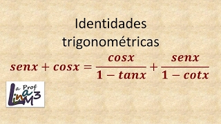 Identidades trigonométricas  Ejercicio 1  La Prof Lina M3 [upl. by Amahcen]