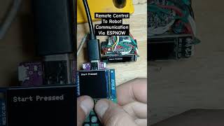 Remote Control to Robot communication using ESPNOW robotics  electronics  programming [upl. by Fesoj7]