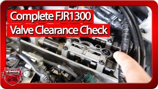 How To Check FJR1300 Valve Clearance Gen III [upl. by Attenol]