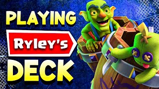 I Played Ryleys MAIN Deck in Clash Royale [upl. by Akemahs486]