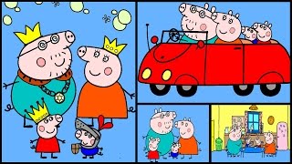 Peppa Pig Coloring Pages Part 5  Peppa Pig Coloring Book [upl. by Nohsed]