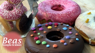 Bratpfannen Kuchen  BISKUIT DONUTS backen  Teig in der Pfanne  Rezept [upl. by Eeroc722]