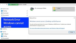 Windows cannot access error on windowNetwork error Windows cannot Access You Do not Have permission [upl. by Roseanna565]