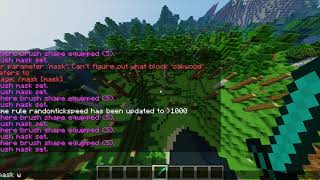 How to get rid of trees in Minecraft World Edit 112 Update 118 comments [upl. by Marola]