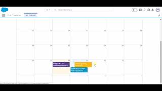 Salesforce Lightning Calendar Customised [upl. by Nahtanhoj]