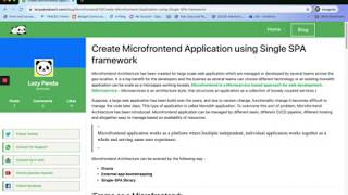 Create Micro frontend Application using Single SPA framework Angular amp React Js [upl. by White723]