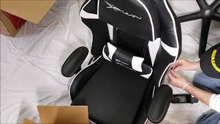 EwinRacing EWin Knight Series Gaming Office Chair Assembly [upl. by Refinnaej]