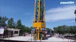 Etnaland Tower off ride 2015  Etnaland themepark [upl. by Annawyt657]