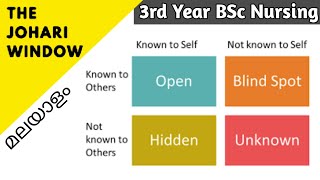 Johari Window Simple Explanation in Malayalam  3rd Year BSc Nursing  Mental Health Nursing [upl. by Kalasky]