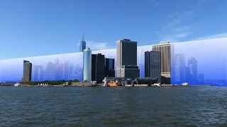 The Wall from the Game of Thrones vs the New York skyline scale comparison [upl. by Thalia397]